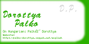 dorottya palko business card